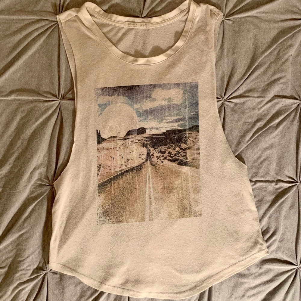 Graphic muscle tank